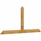 Ekena Millwork Portland Rough Sawn Timber Gable Bracket, Western Red Cedar, 108"W x 49"H x 2"D x 6"F, 11/12 Pitch GBW108X49X0206POR00RWR - alternate 5